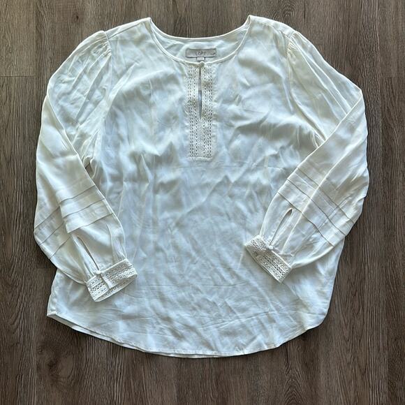 LOFT Tops - LOFT Keyhole Long Sleeve Blouse